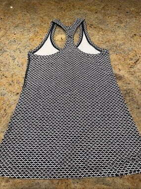 lululemon athletica Black and White Patterned Racerback Tank